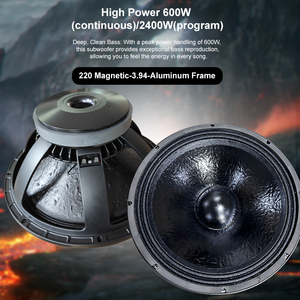 Haut-parleurs professionnels ODM en néodyme 18 pouces, meilleur subwoofer DJ extérieur, subwoofer de basses puissant 2400 watts, haut-parleur 18 pouces - Product Image 3