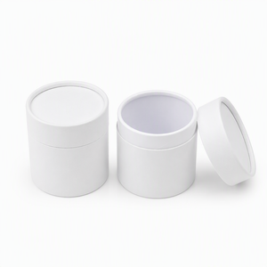 กระป๋องกระดาษคราฟท์แบบมีซับในเกรดอาหาร ปลอดพลาสติก ย่อยสลายได้ สำหรับบรรจุชา กาแฟ ถั่ว ขนมขบเคี้ยวแห้ง บรรจุภัณฑ์สำหรับขายปลีกจากโรงงาน - Product Image 5