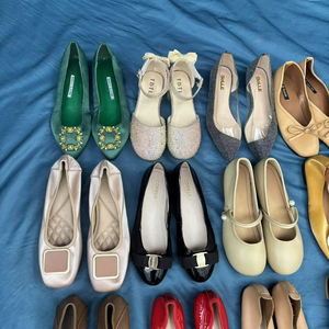 Chaussures plates et sandales d'été pour femmes de <span class=keywords><strong>grande</strong></span> qualité, en vrac, usagées, bon marché, chaussures à talons hauts pour femmes - Product Image 3