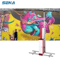 Machine d'impression murale verticale automatique SENA wallpen dx7 tx800 prix de l'imprimante murale à tête imprimante machine 3d