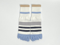 Chaussettes de sport en coton tricoté à cinq doigts, multicolores, unisexes, avec logo personnalisé, vente en gros, directement de l'usine