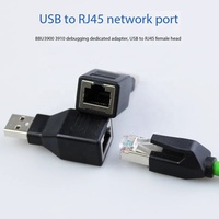 Adaptador RJ45 a USB2.0, Conector Dedicado para Depuración RJ45 Macho a USB Hembra 8P8C BBU3900 3910, Adaptador USB Macho a RJ45 Hembra