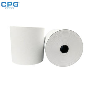 Papier thermique pour caisse enregistreuse, terminal de paiement POS/ATM, rouleau de papier pour imprimante thermique, qualité supérieure, sans BPA, 80x80, 48 g/m², vente en gros - Product Image 1