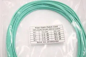 Best selling fábrica preço mais barato lc / upc - fc / upc om 1 2 3 doublex fibra jumper fibra óptica patch cord