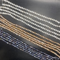 Perles de culture baroques naturelles blanches de qualité supérieure, grade A, 5-6 mm, pour la fabrication de bijoux