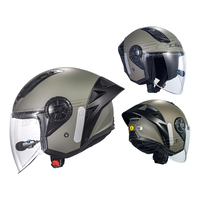 LS2 OF616 Dual pour Bluetooth Casque de moto pour hommes femmes toutes saisons ABS pour vélo électrique Scooter Nouveau Half Three-Quarter
