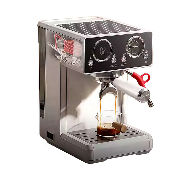 Professional Espresso Coffee Machine Home Smart Pre-Infusion 20 Grind Levels Dual Boiler 20 Bar Pressure NTC Temperature System