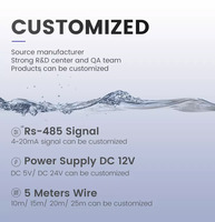 Capteur de conductivité en ligne Sonde EC numérique RS485 Transmetteur de qualité de l'eau pour l'industrie et les systèmes RO