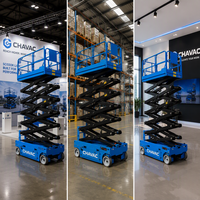 Plateforme de travail élévatrice mobile à ciseaux électro-hydraulique 6m 8m 10m 12m 14m 16m certifiée CE pour entrepôts et construction