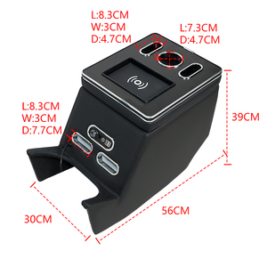Boîte de rangement pour accoudoir de voiture, compatible avec <span class=keywords><strong>Mercedes</strong></span>-Benz <span class=keywords><strong>Classe</strong></span> V, accoudoir universel multifonctionnel pour voiture, console centrale V260 V220 W447 - Product Image 3