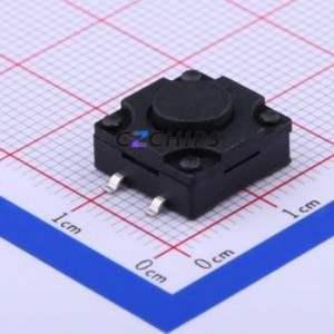 TS-FS1212T-C-F Tactile Switch SMD-4P,12x12mm Switch Single Pole Single Throw Round Button 2.6N Vertical Mount - Product Image 1