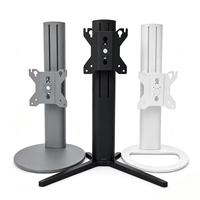 Soporte de Monitor VESA Eléctrico Ajustable en Altura, Motorizado, Independiente, para un Solo Monitor, con Inclinación y Giro, para Escritorio