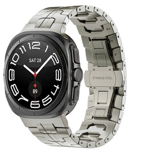 Gelang desain Iron Man baja tahan karat untuk jam Samsung Galaxy 7 Ultra 47mm tali pergelangan tangan pengganti logam tanpa celah mewah - Product Image 4