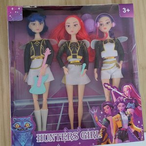 Bambole Cantanti Kpop Hunter <span class=keywords><strong>Slayer</strong></span> Versione Musicale, Modellini PVC di Gruppi Femminili, Parti del Costume con Funzione Soffiatore d'Aria, <span class=keywords><strong>Anime</strong></span> - Product Image 1