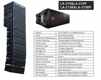 LA-210 double 10 pouces line array haut-parleur étanche pro haut-parleur système de sonorisation haut-parleur extérieur grand ensemble complet