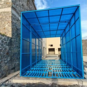 Lavadora de Autos Automática Blue Steel de 6M 8M Tipo Cerrado para Obras de Construcción - Product Image 1