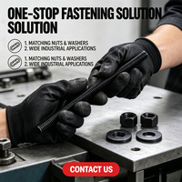 Tiges filetées DIN975 Grade 8.8 |   Acier au carbone oxydé noir |   Tiges à filetage haute résistance M6-M30 pour machines