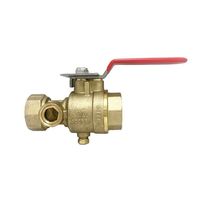 Robinet de test et de vidange en laiton 1 pouce, homologué FM/UL, pour extrémité de ligne de sprinkler incendie