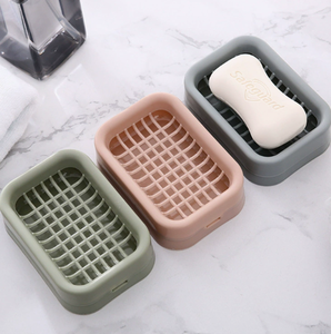 Di plastica per uso domestico porta sapone da bagno piatto di sapone con scarico del bagno di modo piatto di sapone - Product Image 1