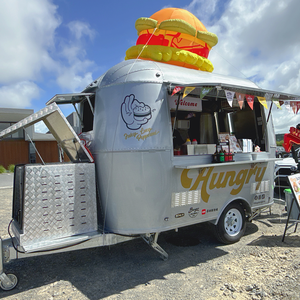 Remorque alimentaire commerciale en aluminium pour bière, bar à bière portable d'extérieur, chariot de vente avec fenêtre de service pour événements, fêtes et restauration de rue - Product Image 3