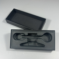 Boîte en pulpe personnalisée avec logo couleur, design moderne, emballage cadeau, insert moulé en pulpe, plateaux en pulpe pour produits de soin de la peau