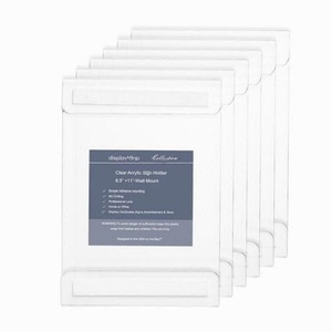Support mural transparent pour porte-affiche en acrylique écologique avec assemblage facile pour une utilisation à la maison/en <span class=keywords><strong>magasin</strong></span> - Product Image 4