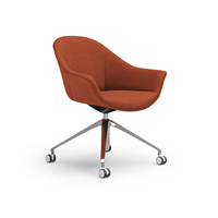 Fauteuil pivotant moderne nordique modulaire en tissu rembourré avec base en métal, siège individuel réglable pour la maison, le bureau, la salle de sport, la chambre à coucher