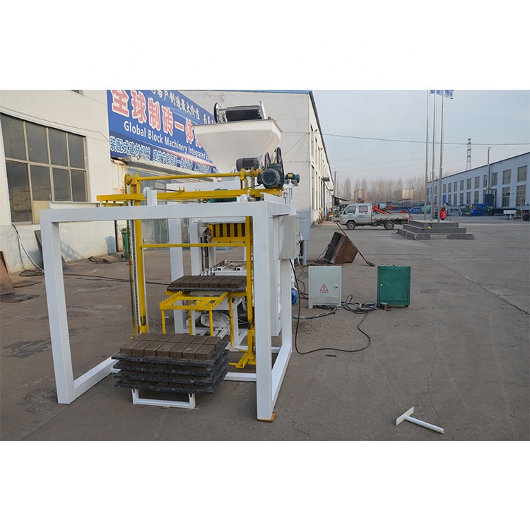 QTJ4-24 Industry Semi Automatic Concrete Block Making Machine Brick Making Machine on Sale