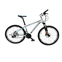 Vélo de montagne pour homme de bonne qualité, modèle en acier, 26 pouces, 21 vitesses, avec embouts de guidon