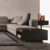 Canapé d'angle en L, ensemble de 2 pièces, Design italien, moderne nordique