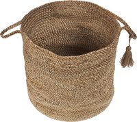 Panier de paille tissé en rotin naturel, panier de rangement fait à la main, vente en gros