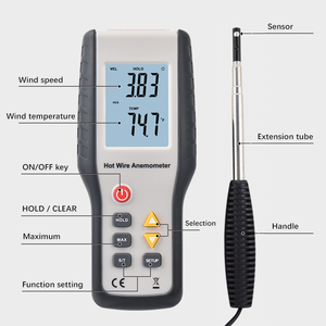 Factory Direct HTI HT-9829 Handheld Digital Anemometer Speed Measuring Instrument Digital <strong>Wind</strong> Speed <strong>Sensor</strong> - Product Image 5