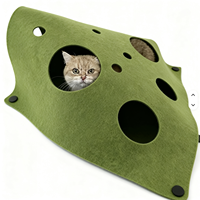 Tunnel pliable en feutre polyester pour chat, lit interactif DIY, tapis de jeu, jouet d'entraînement pour animaux de compagnie d'intérieur, pour chats et chatons, pour le jeu quotidien