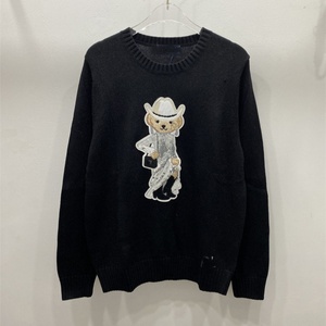 เสื้อผ้าผู้หญิงสไตล์เกาหลี คุณภาพสูง ลายการ์ตูนหมี  ผ้าผสมขนสัตว์  ทอแบบแจ็คการ์ด  ยืดหยุ่นได้  สำหรับฤดูใบไม้ร่วงและฤดูหนาว  รุ่นมาตรฐานสำหรับใส่เป็นประจำ  แบบยาว - Product Image 3