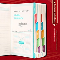 Agenda quotidien 2027 pour la gestion du temps et l'autodiscipline – Cadeau personnalisable – Carnet en similicuir avec code secret
