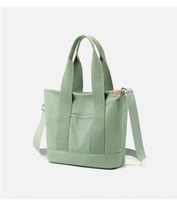 Bolsa de Lona Personalizada de Estilo Japonés de 16 oz, Bolsa de Mano de Estilo Coreano para Mujer, Bolso Bandolera de un Solo Hombro, Gran Capacidad - Product Image 3