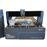 Machine de découpe CNC 1550 ATC ANBEN à 3 axes avec table à vide, système de changement d'outils automatique pour le travail du bois, compatible PLC et Syntec NC Studio