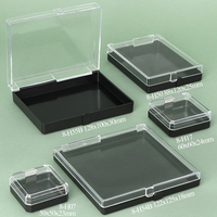 Boîte en plastique rigide transparente personnalisée YUZMEI avec couvercle à charnière, pour la conservation de pierres précieuses, pièces de monnaie, spécimens, minéraux bruts, étui de présentation en styrène