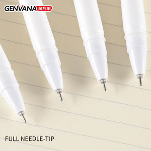 ปากกาเจลหัวเข็มขนาด 0.5 มม. ENVANA สำหรับงานออกแบบ 12 ด้าม/กล่อง สไตล์เรียบง่าย ปากกาแบบมูจิ สำหรับขายส่งจากโรงงานโดยตรง ใช้ในโรงเรียนและสำนักงาน - Product Image 3