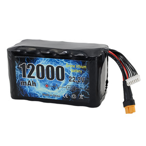 Batterie de drone agricole <span class=keywords><strong>15</strong></span> <span class=keywords><strong>000</strong></span> <span class=keywords><strong>mAh</strong></span>, taux de décharge élevé 10C, pack LiPo 22,2 V, configuration 6S3P pour drones de course FPV, provenance Chine - Product Image 1