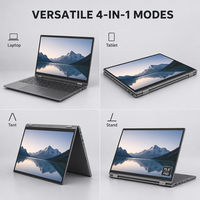 Nouvel ordinateur portable tactile pliable à 360 degrés de 15,6 pouces, AMD Ryzen 3 3200U 3,5 GHz, 16 Go de RAM, 512 Go de SSD, Windows 11, ordinateur portable convertible 2 en 1