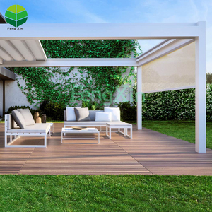 <span class=keywords><strong>Pergola</strong></span> de luxe avec jardin extérieur Pare-soleil étanche Kits de stores motorisés Ecran Zip - Product Image 5
