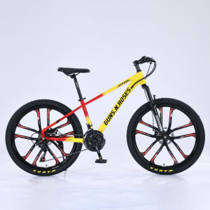 <span class=keywords><strong>Bicicleta</strong></span> de Montaña de Acero de Alto Carbono de 24/26 Pulgadas y 21 Velocidades para Adultos, <span class=keywords><strong>Bicicleta</strong></span> Todoterreno con Llantas de Aleación de Aluminio - Product Image 5