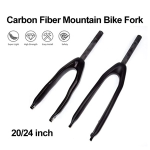 <span class=keywords><strong>Fourche</strong></span> avant de vélo tout-terrain 20/<span class=keywords><strong>24</strong></span> <span class=keywords><strong>pouces</strong></span>, nouvelle génération, en fibre de carbone 3K, frein à disque, pour <span class=keywords><strong>VTT</strong></span> 20er 24er - Product Image 1