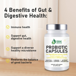 Cápsulas Prebióticas de Marca Privada, Mezcla Probiótica para la Salud Digestiva e Inmunológica, Complejo de Cultivos Lactobacillus Bifidobacterium - Product Image 3