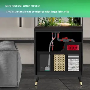 <span class=keywords><strong>Acuario</strong></span> Inteligente Moderno <span class=keywords><strong>de</strong></span> Lujo, Serie <span class=keywords><strong>de</strong></span> Varios Lados, para Sala <span class=keywords><strong>de</strong></span> Estar, Hogar, Mediano/Pequeño, Ultra Blanco, con Filtro Trasero - Product Image 4