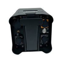 Projecteur LED 6-en-1 à piles, 95W, sans fil, étanche, RGBWA, pour mariage, événement, bar et spectacles