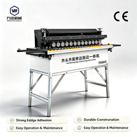 Machine intégrée de ponçage et de découpe automatique des bords Wanjia 750XS, certifiée CE, équipement de travail du bois de haute précision
