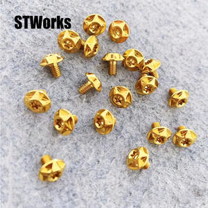 M4x6 /8/10mm pernos de titanio Shell Torx cabeza casco pernos para motocicleta OEM aceptar negro Arco Iris Torx pernos SHOEI <span class=keywords><strong>ARAI</strong></span> AGV Pista - Product Image 5