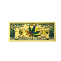 2026 Uang Kertas Cannabis Amerika Edisi Terbatas Berlapis Emas 24K untuk Koleksi